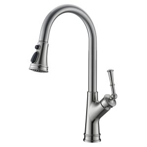 Kitchen Faucet Heads Brushed Nickel Pull Out Spray Kitchen Faucet Taps Mixer (7)