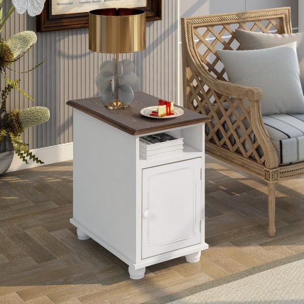 Accent End Table With One Open Storage Shelf And One Removable Mid Shelf (11)