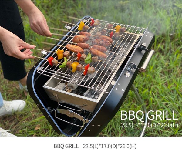 Charcoal Grill Collapsible And Portable Handle Design Bbq Grill For Outdoor Bbq (58)